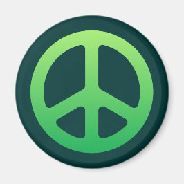 Green Peace Sign Magneet