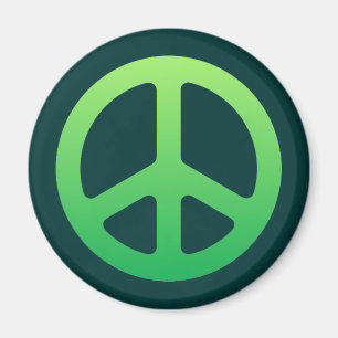 Green Peace Sign Magneet