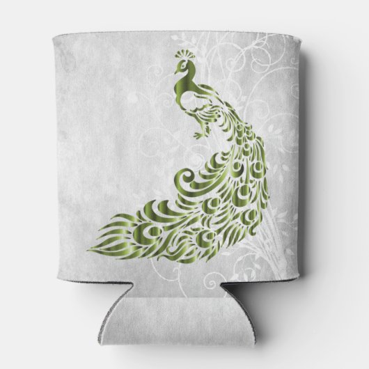 Green Peacock - Aangepaste Koelbox Blikjeskoeler (Achterkant)