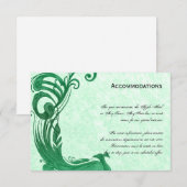 Green Peacock-combinatiekaart Informatiekaartje (Voorkant / Achterkant)