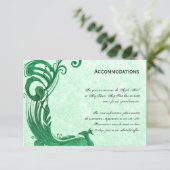 Green Peacock-combinatiekaart Informatiekaartje (Staand voorkant)