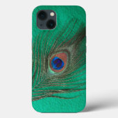 Green Peacock Feather Case-Mate iPhone Case (Achterkant)