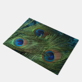 Green Peacock Feather Deurmat (Schuin)