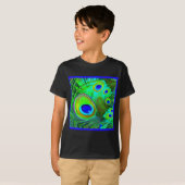 Green Peacock Feather Eyes Gifts T-shirt (Voorkant volledig)