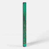 Green Peacock Feather iPhone Hoesje (Rechterkant)