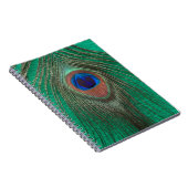 Green Peacock Feather-laptop Notitieboek (Rechterzijde)