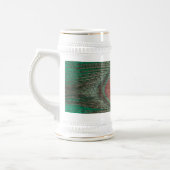 Green Peacock Feather Stein Bierpul (Links)