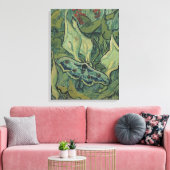 Green Peacock (keizer) Moth door Vincent van Gogh Canvas Afdruk (Insitu (Woonkamer))