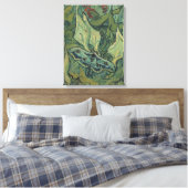 Green Peacock (keizer) Moth door Vincent van Gogh Canvas Afdruk (Insitu (Slaapkamer))