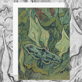 Green Peacock (keizer) Moth door Vincent van Gogh Kaart