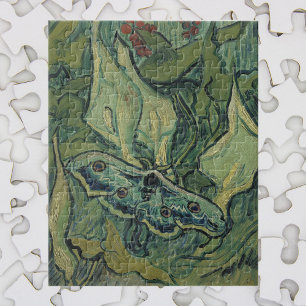 Green Peacock (keizer) Moth door Vincent van Gogh Legpuzzel