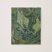 Green Peacock (keizer) Moth door Vincent van Gogh Legpuzzel (Verticaal)