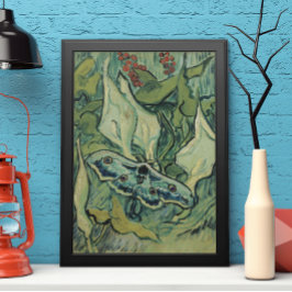 Green Peacock (keizer) Moth door Vincent van Gogh Poster