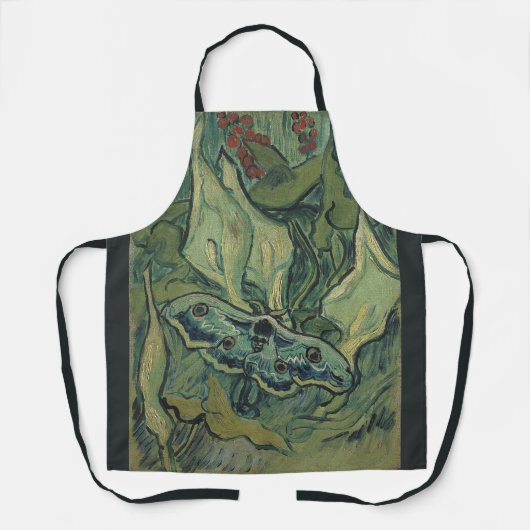 Green Peacock (keizer) Moth door Vincent van Gogh Schort (Voorkant)