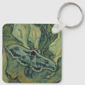 Green Peacock (keizer) Moth door Vincent van Gogh Sleutelhanger (Achterkant)