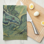 Green Peacock (keizer) Moth door Vincent van Gogh Theedoek (Quarter Fold)