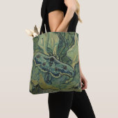 Green Peacock (keizer) Moth door Vincent van Gogh Tote Bag (Dichtbij)