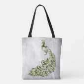 Green Peacock Leaf Vine Bridesmaid Tas (Achterkant)