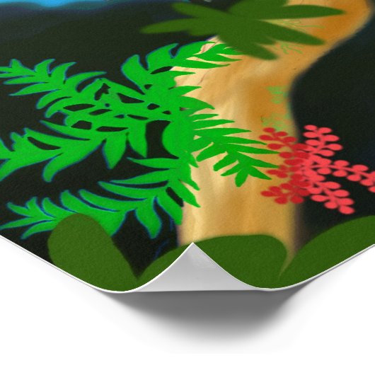 Green Peacock Poster (Hoek)