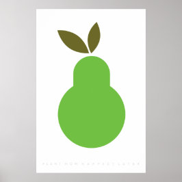 Green Pear Retro Poster 60's 70's Citaat