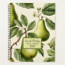 Green Pears Custom Jaarlijkse Planner Hardcover