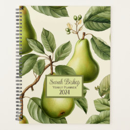 Green Pears Custom Jaarlijkse Planner Hardcover