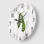 Green Peas Pea White Wood Rustic Farmhouse Kitchen Grote Klok (Hoek)