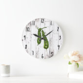 Green Peas Pea White Wood Rustic Farmhouse Kitchen Grote Klok (Huis)