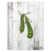 Green Peas Pea White Wood Rustic Farmhouse Kitchen Notitieboek (Voorkant)
