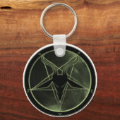 Green Pentagram Sleutelhanger (Voorkant)