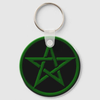 Green Pentagram-Sleutelhanger Sleutelhanger