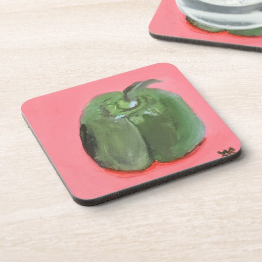 Green Pepper Bier Onderzetter (Linkerzijde)