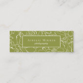 Green Pepper Simply Floral Mini Visitekaartje (Voorkant)