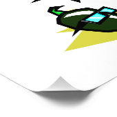 Green Pepper zonnebril op strand.png Foto Afdruk (Hoek)