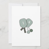 Green Perfect Match Couples Bridal Shower Kaart (Achterkant)