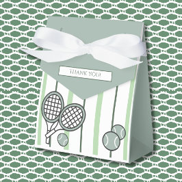 Green Perfect Match Tennis Couples Bridal Shower Bedankdoosjes