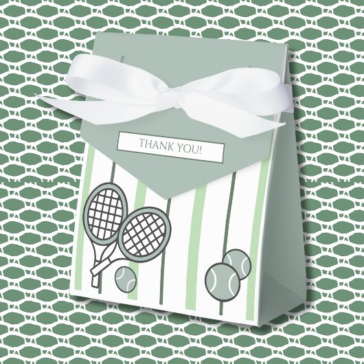 Green Perfect Match Tennis Couples Bridal Shower Bedankdoosjes