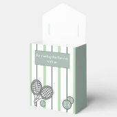 Green Perfect Match Tennis Couples Bridal Shower Bedankdoosjes (Geopend)