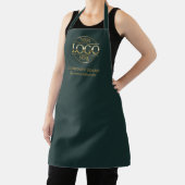 Green Personalized Apron with Logo Custom Uniform Schort (Insitu)
