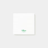 Green Personalized Knit Stitch Post-it® Notes (Voorkant)