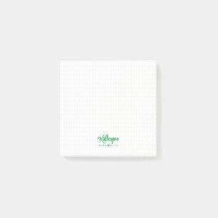 Green Personalized Knit Stitch Post-it® Notes