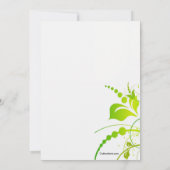 Green Persuasion Baby shower Invitation Kaart (Achterkant)