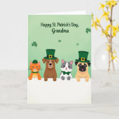Green Pet Parade Grandma Card Kaart (Gele Bloem)