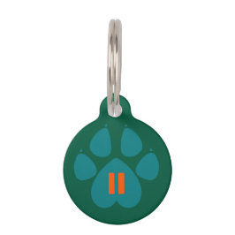 Green Pet Tag met de PAWS voor Community-pictogram Huisdierpenning
