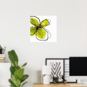 Green Petals Art Print (Thuiskantoor)
