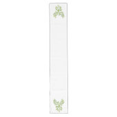 Green Phoenix stijgt op wit Lange Tafelloper (Voorkant)