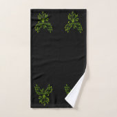 Green Phoenix stijgt op zwart Bad Handdoek (Handdoek)