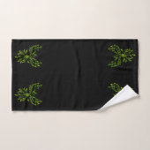 Green Phoenix stijgt op zwart Bad Handdoek (Handdoek)