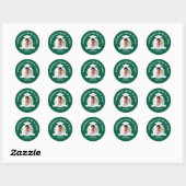 Green Photo Afstuderen Ronde Sticker (Vel)