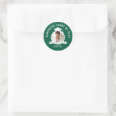 Green Photo Afstuderen Ronde Sticker (Tas)